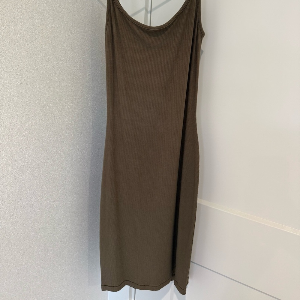SKIMS Soft Lounge Slip Dress - ARMY